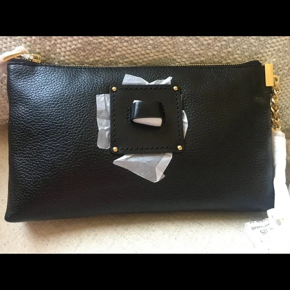 Michael Kors James Large Black Leather Zip Clutch | NWT - Picture 2 of 3